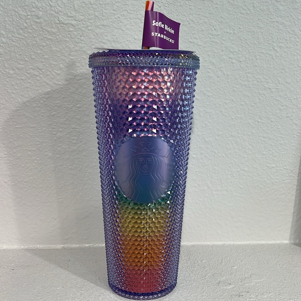 Starbucks Summer 2024 Sofie Birkin Rainbow Bling Studded Venti Tumbler